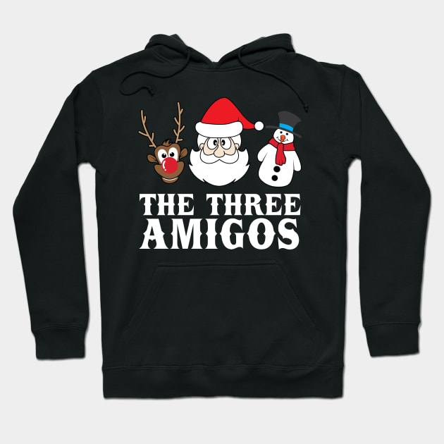 'The Three Amigos' Funny Christmas Brotherhood Hoodie by ourwackyhome